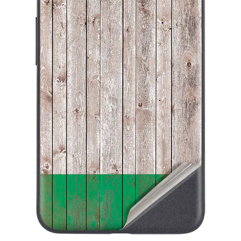 Ireland Flag Dark Wood Google Pixel 4a 5G Skin